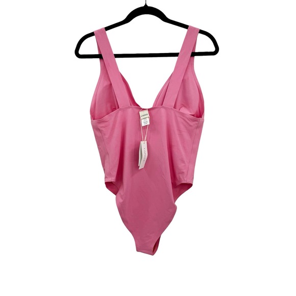 L*Space Seamless Katniss One Piece Swimsuit Guava Pink Size XL NWT - Picture 10 of 14